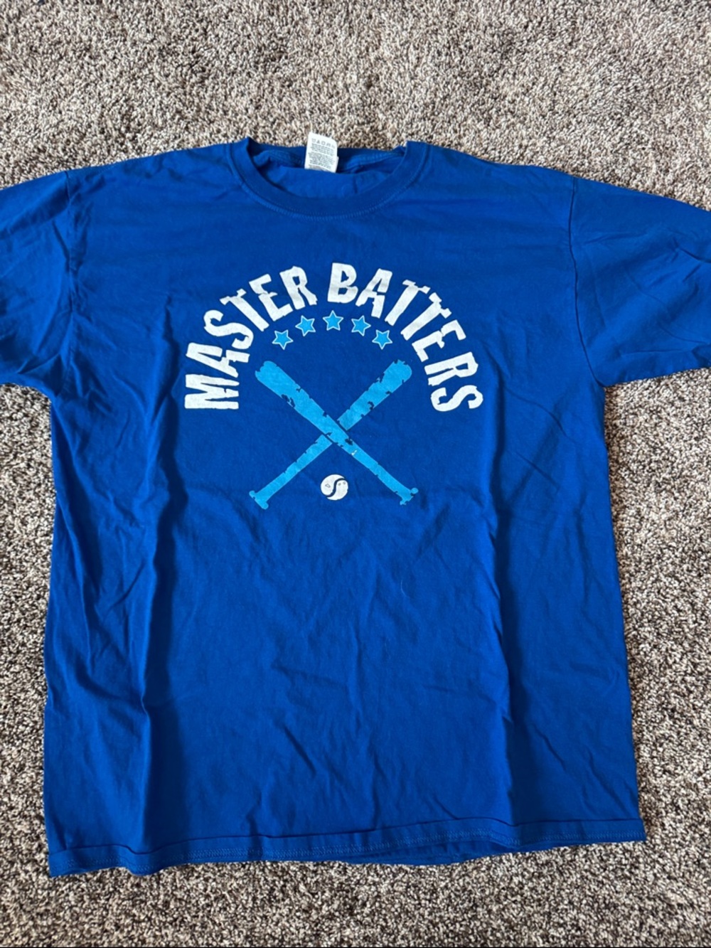 Master Batters Blue Graphic Tee - Men's Casual Shirt